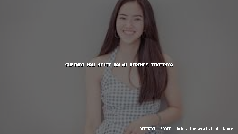 subindo mau mijit malah diremes toketnya subindo mau mijit malah diremes toketnya